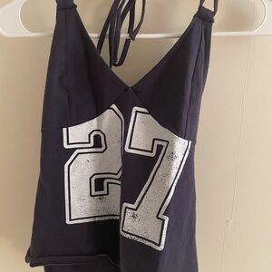 Target Purple Halter Top with White Number Design